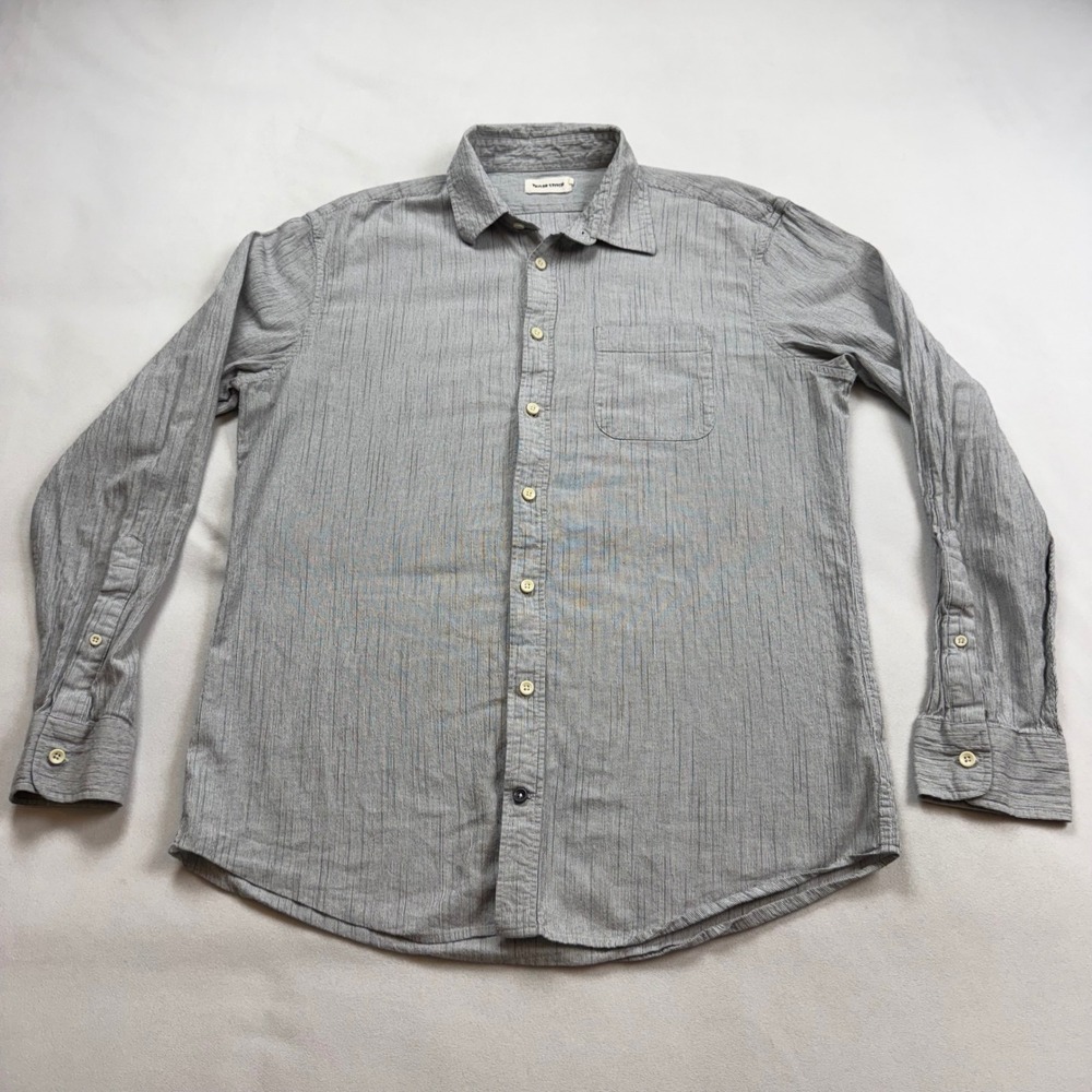 Taylor Stitch The Jack in Rainwater MIcro Seersucker Button Down Shirt Men 44 XL